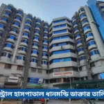 সেন্ট্রাল হাসপাতাল ধানমন্ডি ডাক্তার তালিকা