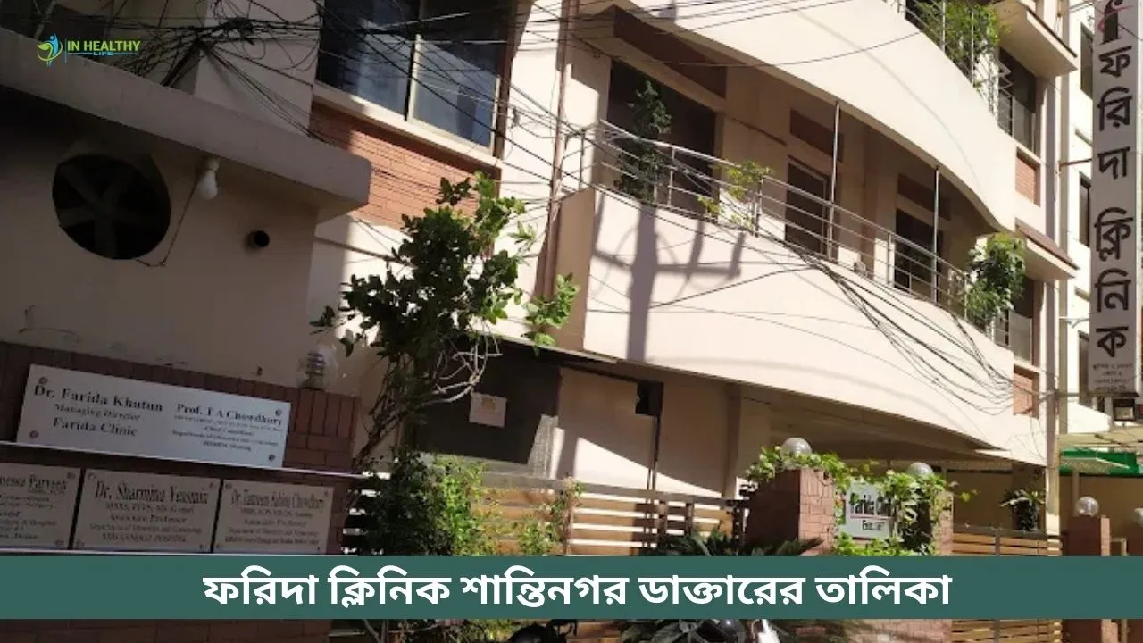 ফরিদা ক্লিনিক শান্তিনগর ডাক্তারের তালিকা (২০২৬)