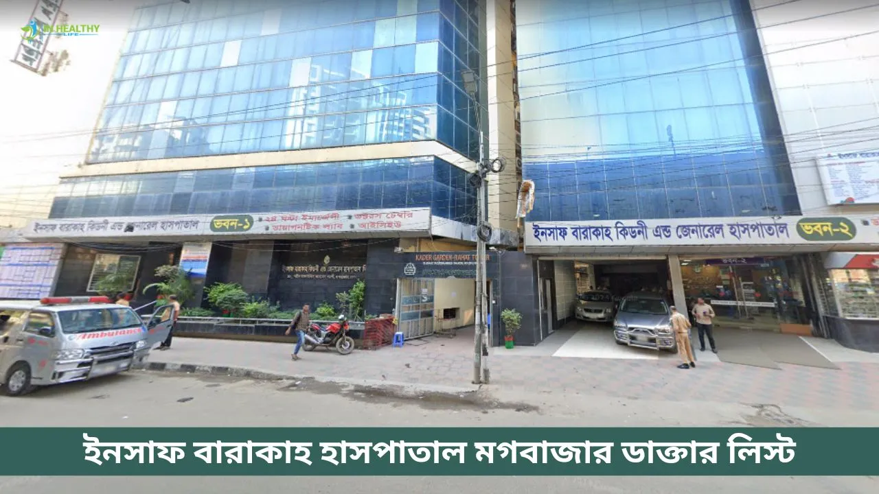 Insaf Barakah Kidney & General Hospital ডাক্তার লিস্ট 2026