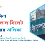ইবনে সিনা হাসপাতাল সিলেট ডাক্তারের তালিকা