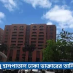 পঙ্গু হাসপাতাল ঢাকা ডাক্তারের তালিকা