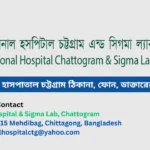 ন্যাশনাল হাসপাতাল চট্টগ্রাম ডাক্তারের তালিকা