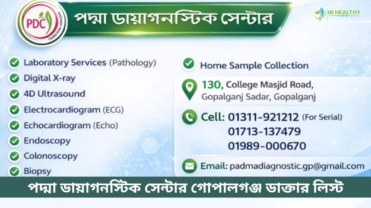 Padma Diagnostic Center Gopalganj Doctor List