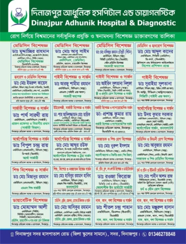 দিনাজপুর আধুনিক হাসপাতাল এন্ড ডায়াগনস্টিক