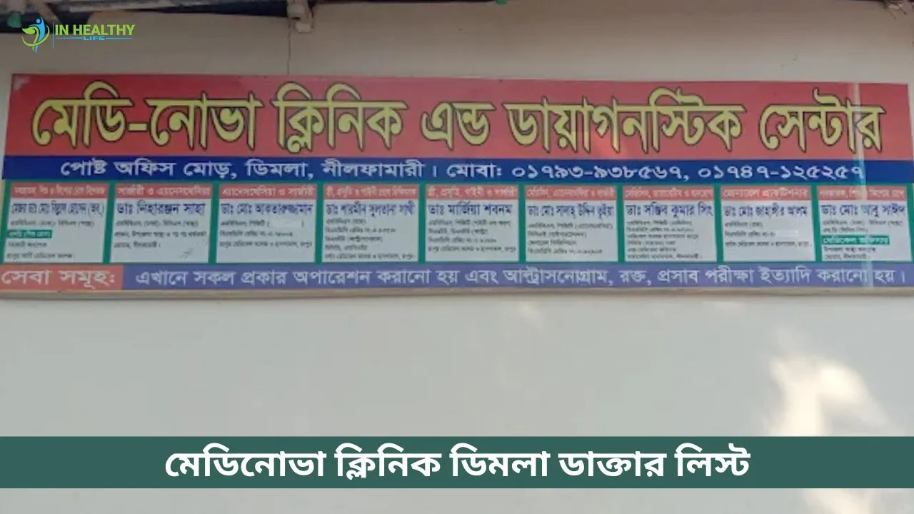 মেডিনোভা ক্লিনিক এন্ড ডায়াগনস্টিক ডিমলা ডাক্তার লিস্ট