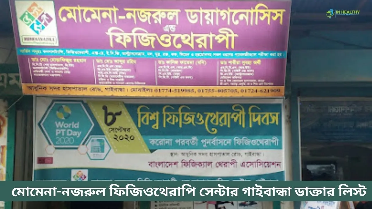 Momena Nazrul Physiotherapy Centre Gaibandha Doctor List