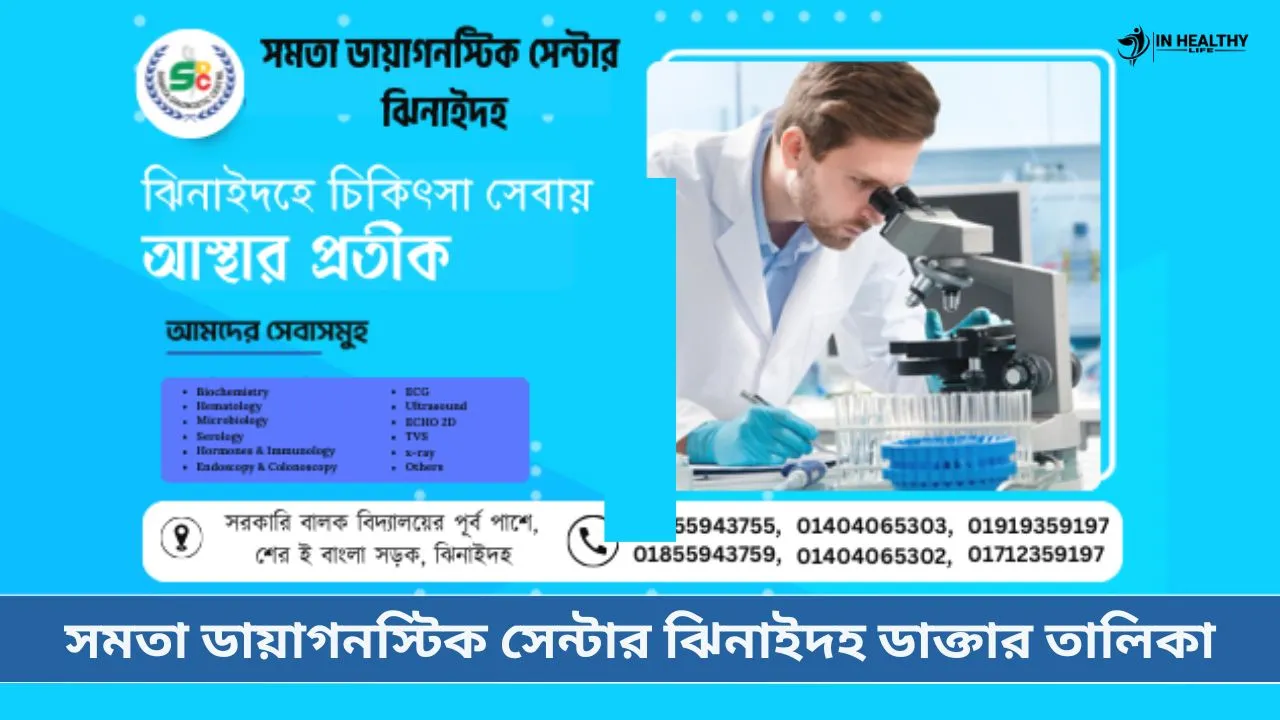 সমতা ডায়াগনস্টিক সেন্টার ঝিনাইদহ ডাক্তার তালিকা
